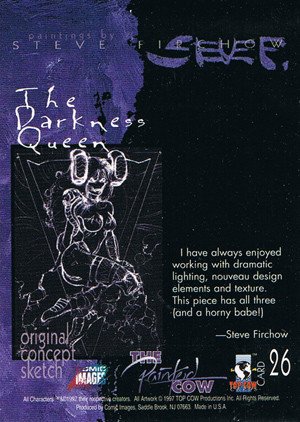 Comic Images Top Cow Showcase: The Painted Cow Base Card 26 The Darkness Queen