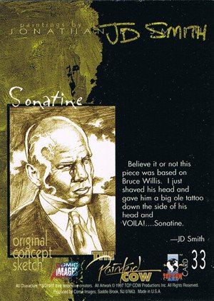 Comic Images Top Cow Showcase: The Painted Cow Base Card 33 Sonatine