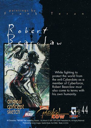 Comic Images Top Cow Showcase: The Painted Cow Base Card 44 Robert Bearclaw