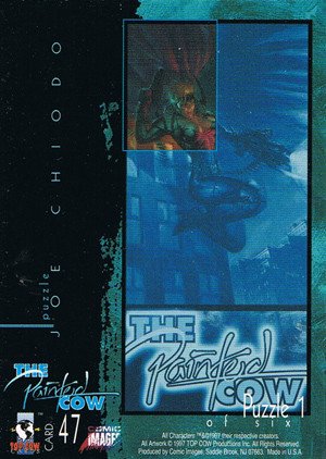 Comic Images Top Cow Showcase: The Painted Cow Base Card 47 Puzzle 1 of six