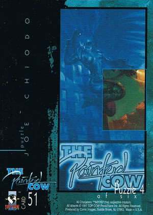 Comic Images Top Cow Showcase: The Painted Cow Base Card 51 Puzzle 4 of six