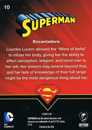 Cryptozoic Superman: The Legend Parallel Foil Card 10 Encantadora