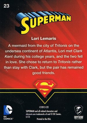 Cryptozoic Superman: The Legend Parallel Foil Card 23 Lori Lemaris