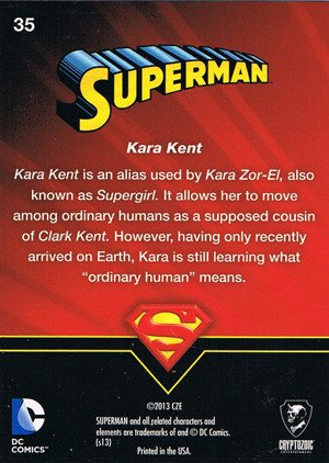 Cryptozoic Superman: The Legend Parallel Foil Card 35 Kara Kent