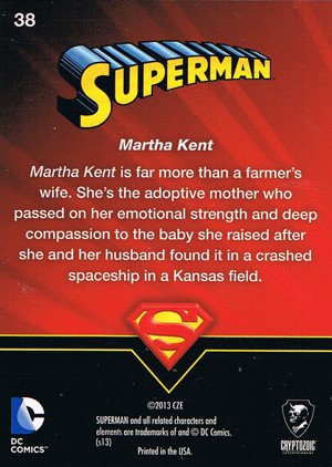 Cryptozoic Superman: The Legend Base Card 38 Marta Kent