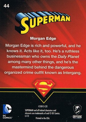 Cryptozoic Superman: The Legend Base Card 44 Morgan Edge