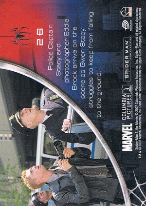 Rittenhouse Archives Spider-Man Movie 3 Base Card 26 Police Captain Stacy and photographer Eddie Br