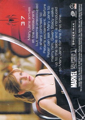 Rittenhouse Archives Spider-Man Movie 3 Base Card 37 Mary Jane arrives at the restaurant, but seems