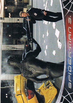 Rittenhouse Archives Spider-Man Movie 3 Base Card 45 Spider-Man, now wearing the black costume goes