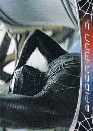 Rittenhouse Archives Spider-Man Movie 3 Base Card 63 Spider-Man swings his way to the top of a chur