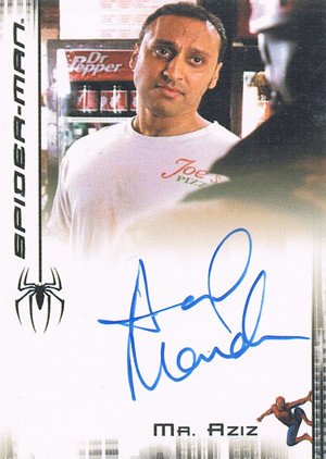 Rittenhouse Archives Spider-Man Movie 3 Autograph Card  Aasif Mandvi as Mr. Aziz