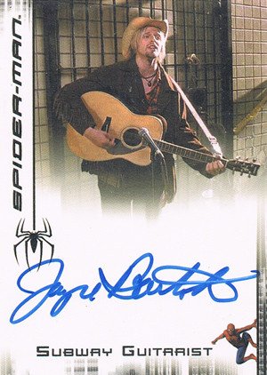 Rittenhouse Archives Spider-Man Movie 3 Autograph Card  Jayce Bartok as Subway Guitarist