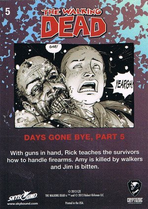 Cryptozoic The Walking Dead Comic Book Series 2 Base Card 5 Days Gone Bye, Part 5