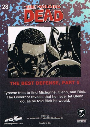 Cryptozoic The Walking Dead Comic Book Series 2 Base Card 28 The Best Defense, Part 6