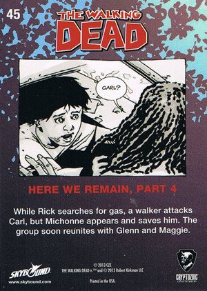 Cryptozoic The Walking Dead Comic Book Series 2 Base Card 45 Here We Remain, Part 4