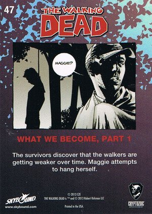 Cryptozoic The Walking Dead Comic Book Series 2 Base Card 47 What We Become, Part 1