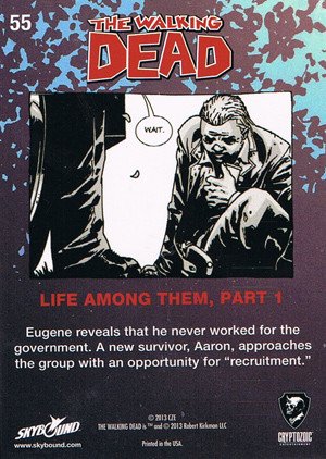 Cryptozoic The Walking Dead Comic Book Series 2 Base Card 55 Life Among Them, Part 1