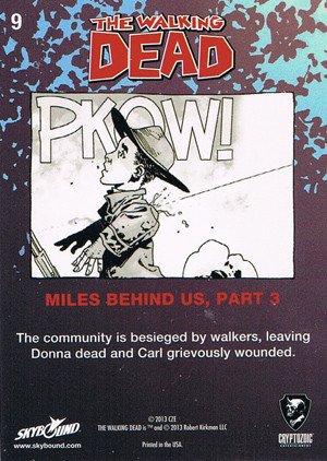 Cryptozoic The Walking Dead Comic Book Series 2 Parallel Foil Card 9 Miles Behind Us, Part 3
