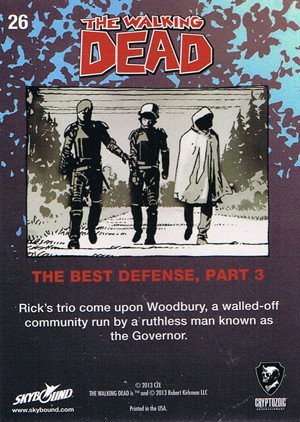 Cryptozoic The Walking Dead Comic Book Series 2 Parallel Foil Card 26 The Best Defense, Part 3
