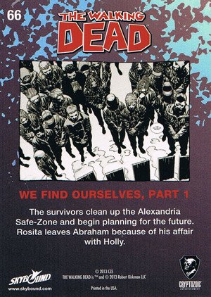 Cryptozoic The Walking Dead Comic Book Series 2 Parallel Foil Card 66 We Find Ourselves, Part 1