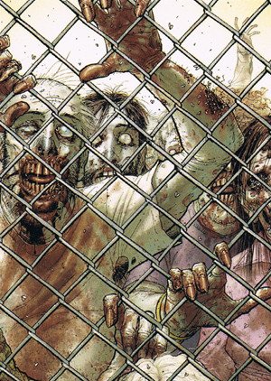 Cryptozoic The Walking Dead Comic Book Series 2 Base Card 16 Safety Behind Bars, Part 4