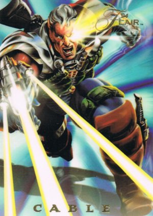Fleer Marvel Annual Flair '94 PowerBlast Card 1 Cable