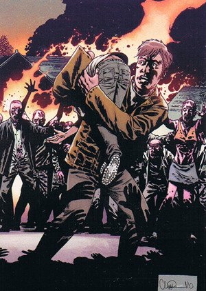 Cryptozoic The Walking Dead Comic Book Series 2 Base Card 65 No Way Out, Part 6