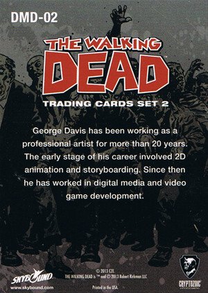 Cryptozoic The Walking Dead Comic Book Series 2 Preview Binder Exclusive Card DMD-02 Carl Grimes as portrayed by George Davis