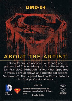 Cryptozoic Superman: The Legend Binder Promos DMD-04 Flashpoint: Project Superman