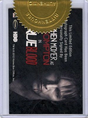 Rittenhouse Archives True Blood Archives Autograph Card  Stephen Moyer as Bill Compton Silver Signature Series (6 cases)