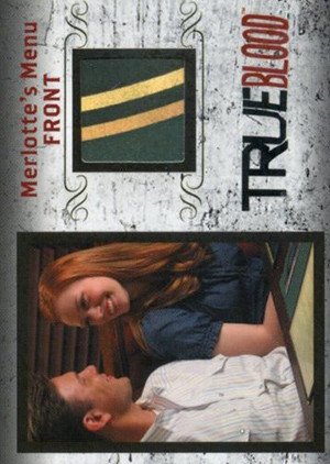 Rittenhouse Archives True Blood Archives Relic Card R3 Merlotte's Menu FRONT