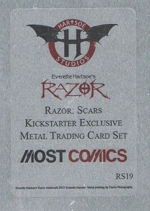 Hartsoe Studios Razor: Scars Metal Base Card RS19 