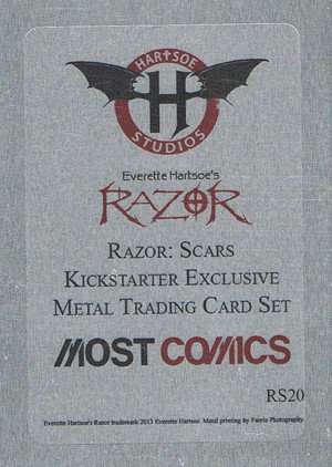 Hartsoe Studios Razor: Scars Metal Base Card RS20 