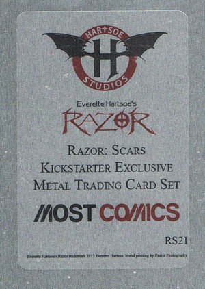 Hartsoe Studios Razor: Scars Metal Base Card RS21 