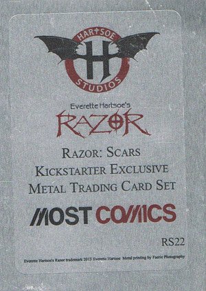 Hartsoe Studios Razor: Scars Metal Base Card RS22 
