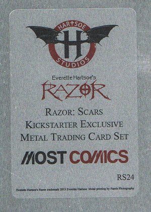 Hartsoe Studios Razor: Scars Metal Base Card RS24 