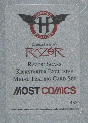 Hartsoe Studios Razor: Scars Metal Base Card RS26 