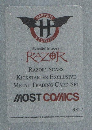 Hartsoe Studios Razor: Scars Metal Base Card RS27 