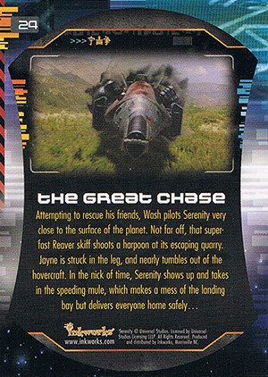 Inkworks Serenity Base Card 24 The Great Chase