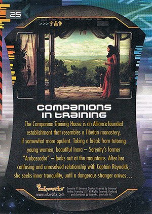 Inkworks Serenity Base Card 25 Companions in Training