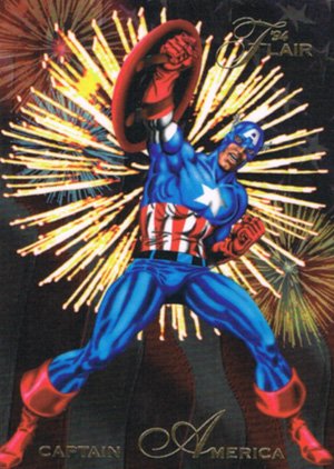 Fleer Marvel Annual Flair '94 Base Card 16 Captain America