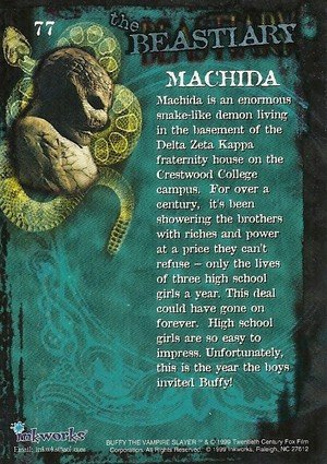 Inkworks Buffy, The Vampire Slayer - Season 2 (Two) Base Card 77 Machida