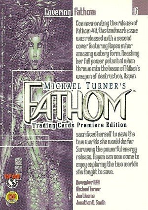 Dynamic Forces Fathom Base Card 16 Commemorating the release of Fathom #9, thi