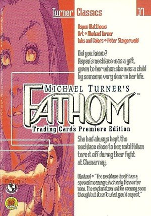 Dynamic Forces Fathom Base Card 37 Aspen's necklace was a gift, given to her w