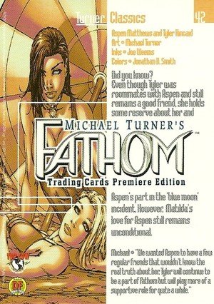 Dynamic Forces Fathom Base Card 42 Even though Tyler was roommates with Aspen