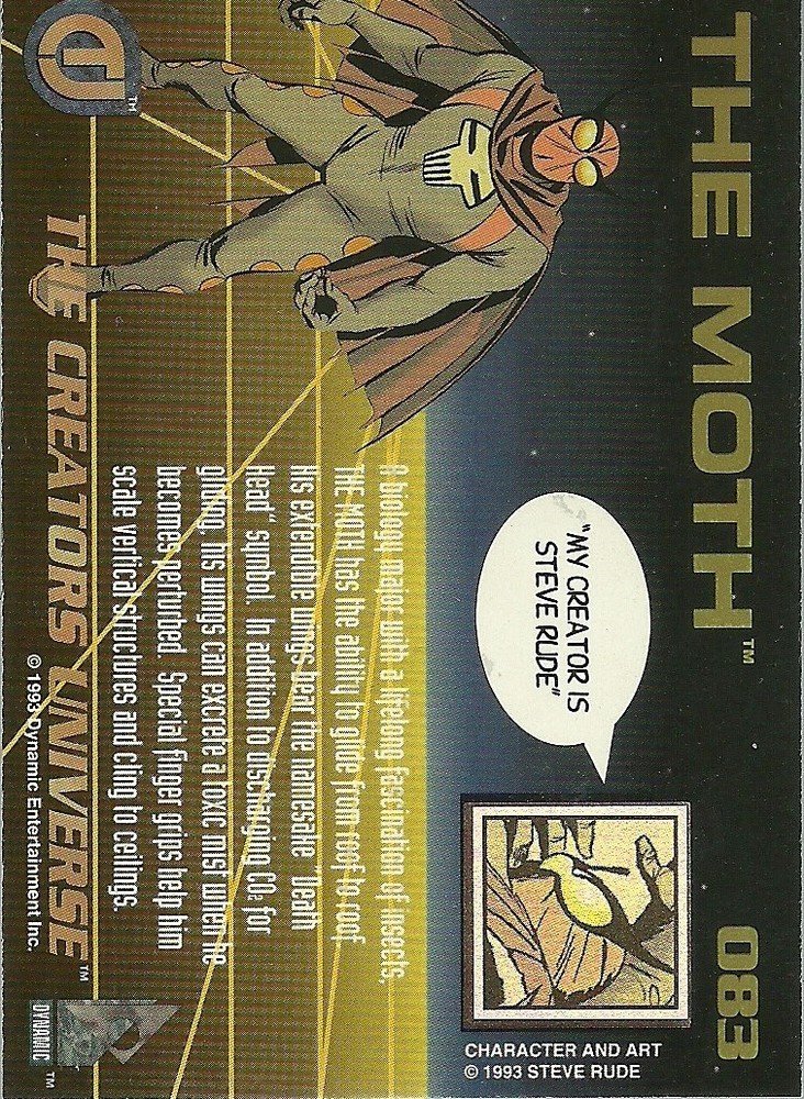 Dynamic Marketing The Creators Universe Base Card 083 The Moth
