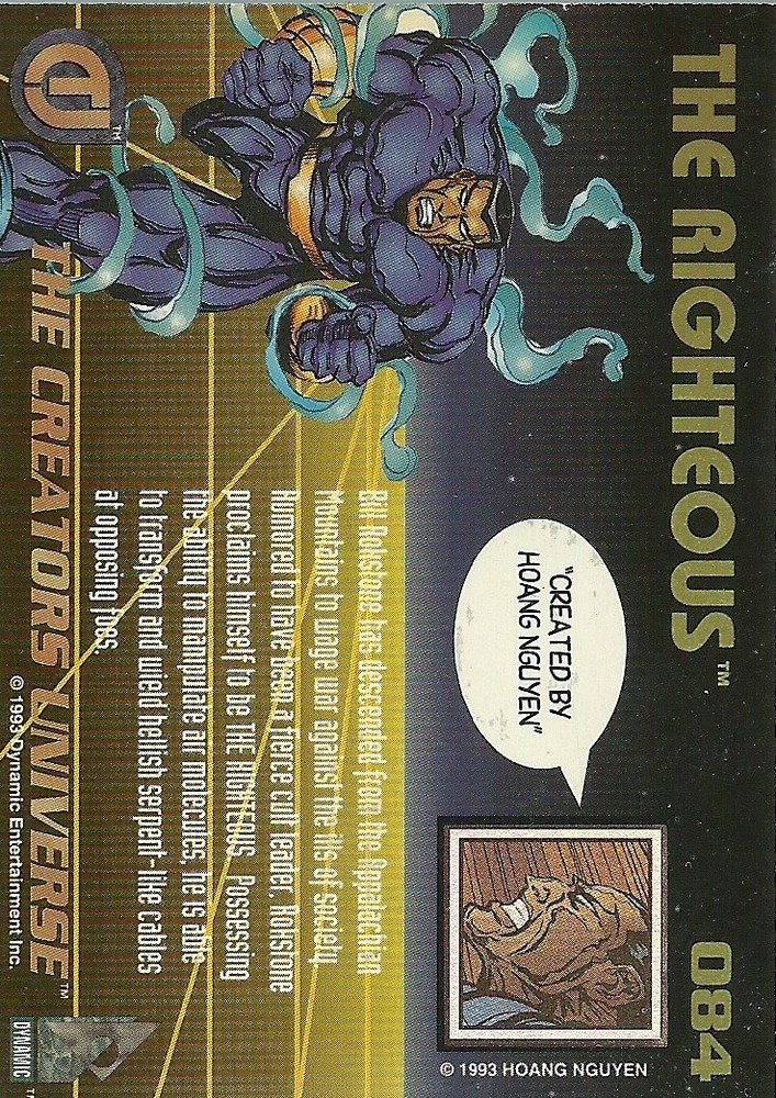 Dynamic Marketing The Creators Universe Base Card 084 The Righteous