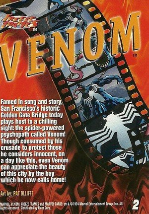 Fleer Marvel Universe V Base Card 2 Venom