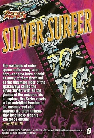 Fleer Marvel Universe V Base Card 6 Silver Surfer