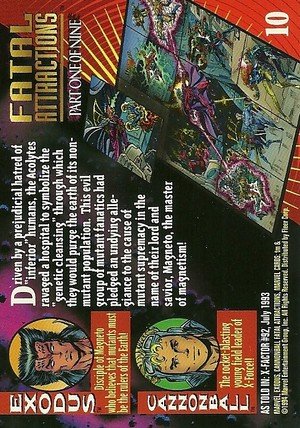 Fleer Marvel Universe V Base Card 10 Exodus & Cannonball